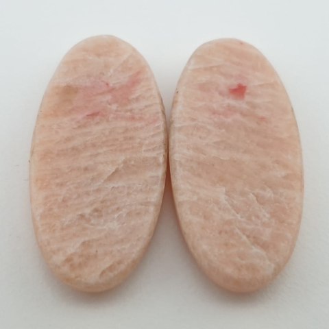 Amazonite orange cabochon pair 3.2x1.6 cm no. 2 Amazonite orange cabochon pair 3.2x1.6 cm no. 2