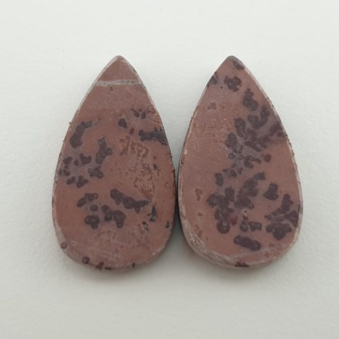 Coffee bean jasper pair of cabochons 2.3x1.3 cm no 1 Coffee bean jasper pair of cabochons 2.3x1.3 cm no 1