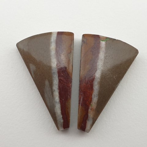 Jasper Noreena pair of cabochons 2.2x1.3 cm no 1 Jasper Noreena pair of cabochons 2.2x1.3 cm no 1