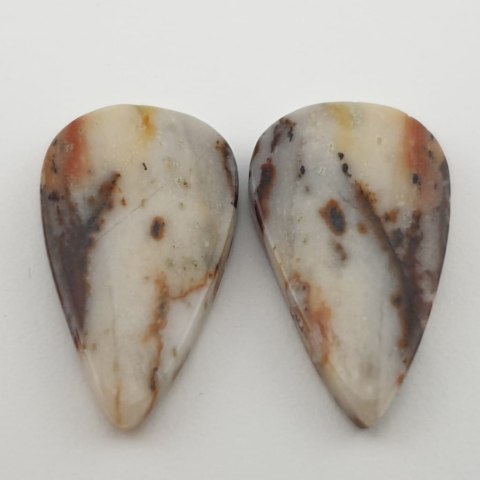 Jasper Outback pair of cabochons 2.9x1.6 cm no 4 Jasper Outback pair of cabochons 2.9x1.6 cm no 4