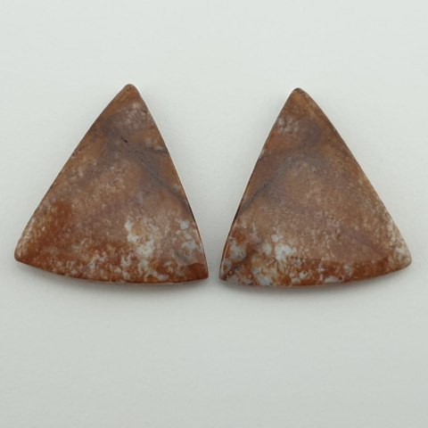 Jasper coconut pair of cabochons 2.6x2.4 cm no 10 Jasper coconut pair of cabochons 2.6x2.4 cm no 10