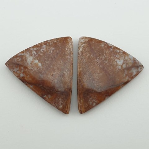 Jasper coconut pair of cabochons 2.6x2.4 cm no 10 Jasper coconut pair of cabochons 2.6x2.4 cm no 10