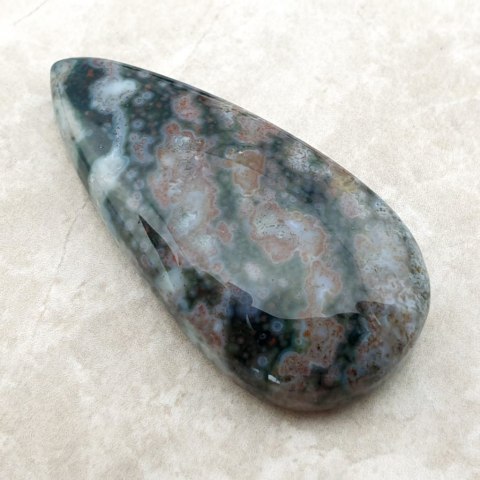 Jasper oceanic cabochon 3.9x1.9 cm no. 28 Jasper oceanic cabochon 3.9x1.9 cm no. 28