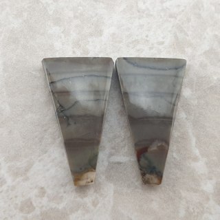 Jaspis para kaboszonów 2,3x1,3 cm nr 4