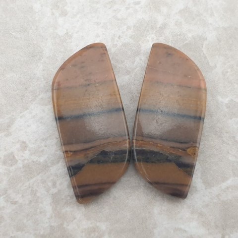 Jasper zebra pair of cabochons 3.0x1.3 cm no 10 Jasper zebra pair of cabochons 3.0x1.3 cm no 10