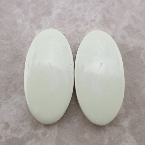 Lemon magnesite pair of cabochons 2.5x1.3 cm no. 4 Lemon magnesite pair of cabochons 2.5x1.3 cm no. 4