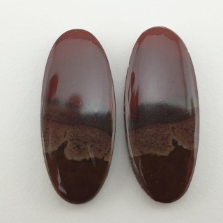 New Ryolit pair of cabochons 3.3x1.4 cm no 2