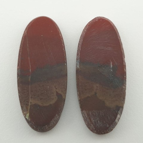 New Ryolit pair of cabochons 3.3x1.4 cm no 2 New Ryolit pair of cabochons 3.3x1.4 cm no 2