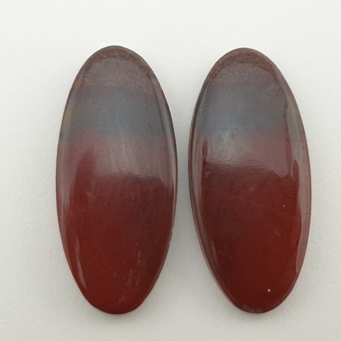 New Ryolit pair of cabochons 3.3x1.5 cm no 5 New Ryolit pair of cabochons 3.3x1.5 cm no 5