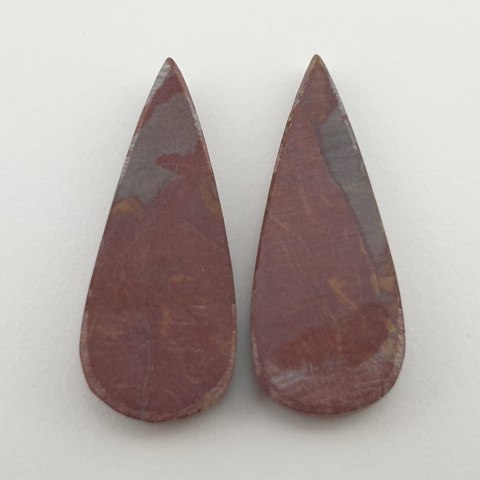 New Ryolit pair of cabochons 3.4x1.4 cm no 4 New Ryolit pair of cabochons 3.4x1.4 cm no 4