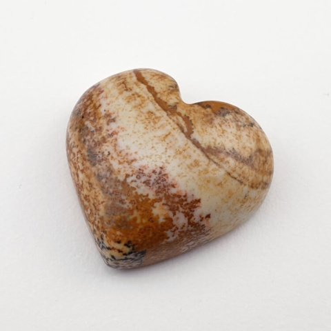 Jasper landscape cabochon heart 24x23 mm no 1 Jasper landscape cabochon heart 24x23 mm no 1