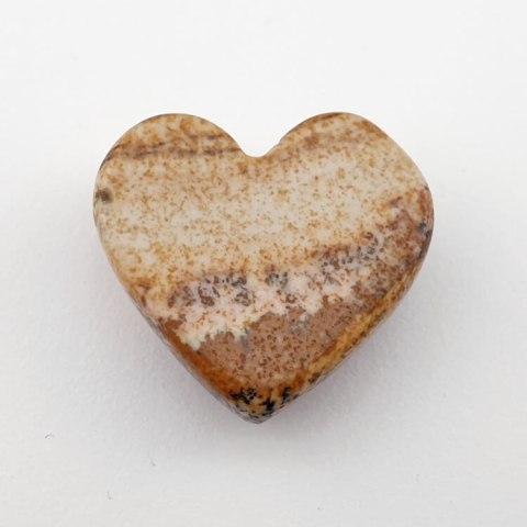 Jasper landscape cabochon heart 24x23 mm no 1 Jasper landscape cabochon heart 24x23 mm no 1
