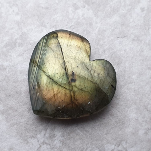 Labradorite cabochon heart 24x23 mm no 115