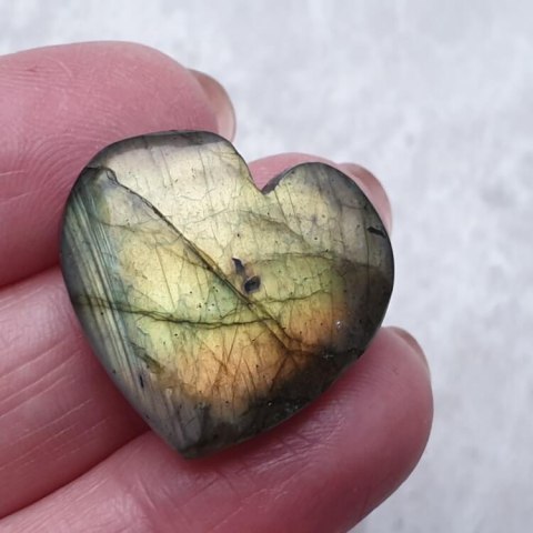 Labradorite cabochon heart 24x23 mm no 115