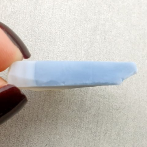 Opal blue cut raw 31x27 mm No. 58 Opal blue cut raw 31x27 mm No. 58