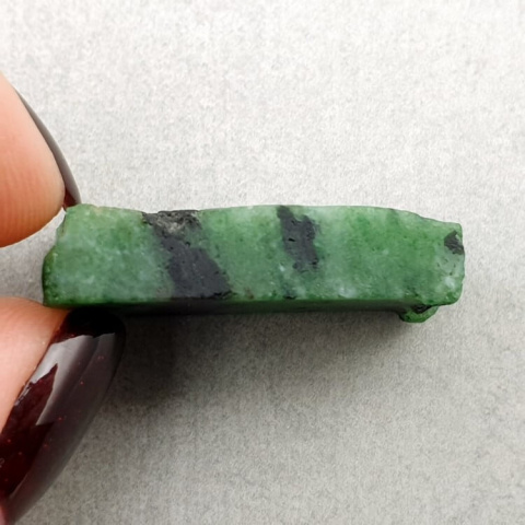 Zoisite with ruby cut raw 27x19 mm no 2 Zoisite with ruby cut raw 27x19 mm no 2