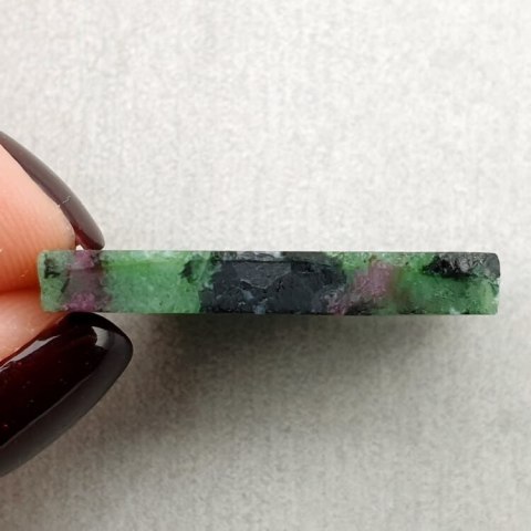 Zoisite with ruby cut raw 29x23 mm no 11 Zoisite with ruby cut raw 29x23 mm no 11