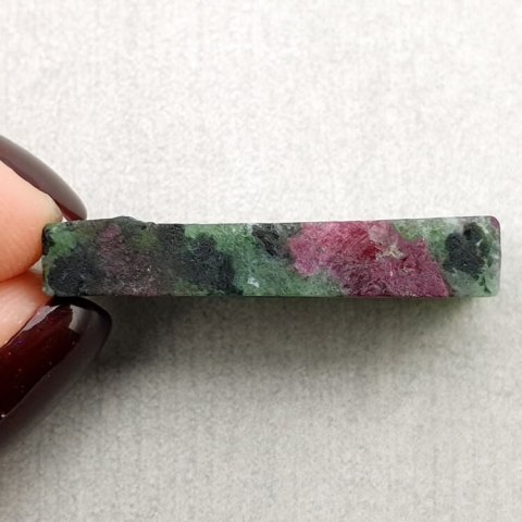 Zoisite with ruby cut raw 30x14 mm no 41 Zoisite with ruby cut raw 30x14 mm no 41
