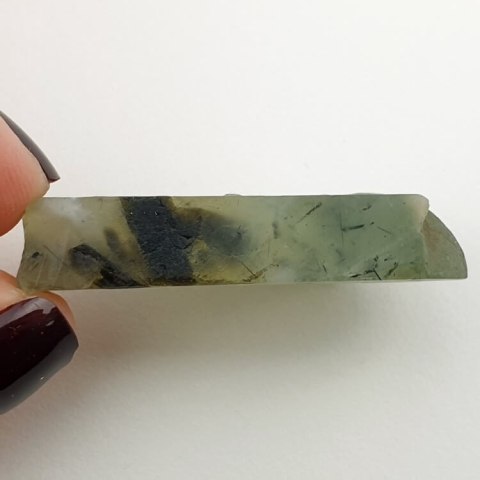Prehnite cut raw 37x19 mm No 14 Prehnite cut raw 37x19 mm No 14