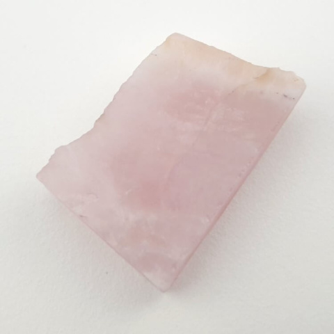 Pink quartz cut raw 28x18 mm No 8