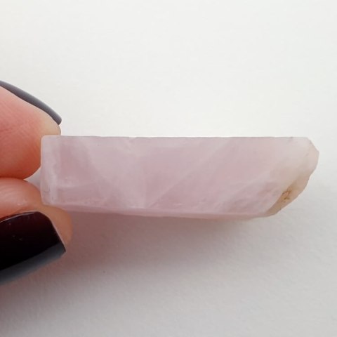 Pink quartz cut raw 28x18 mm No 8