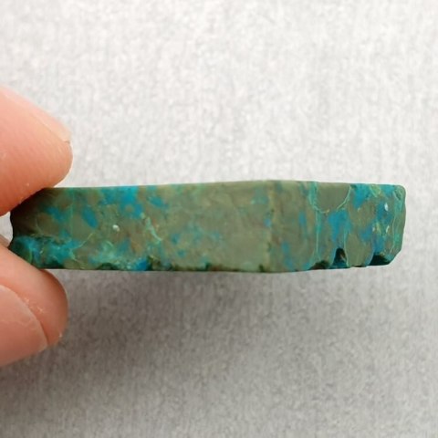 Chryzokola cięta surowa 21x19 mm nr 105 Chryzokola cięta surowa 21x19 mm nr 105