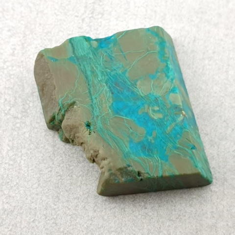 Cut chrysocolla raw 22x20 mm No. 37 Cut chrysocolla raw 22x20 mm No. 37