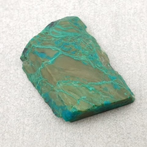 Chryzokola cięta surowa 24x17 mm nr 71 Chryzokola cięta surowa 24x17 mm nr 71