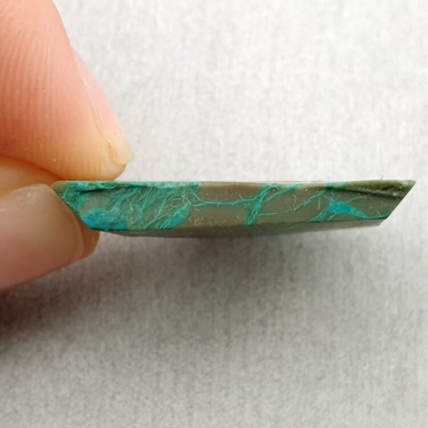 Cut chrysocolla raw 25x23 mm No 14 Cut chrysocolla raw 25x23 mm No 14