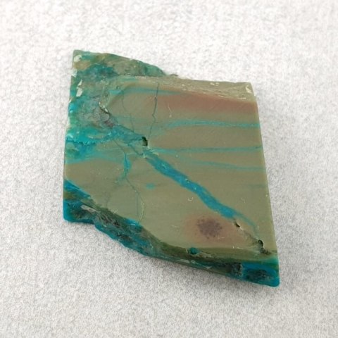 Chrysocolla cut raw 30x19 mm No 18 Chrysocolla cut raw 30x19 mm No 18