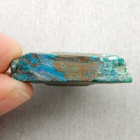 Chrysocolla with azurite cut raw 28x24 mm No 56 Chrysocolla with azurite cut raw 28x24 mm No 56