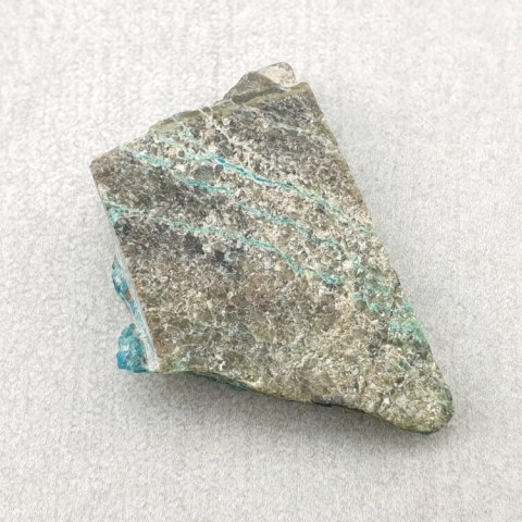 Chrysocolla with azurite cut raw 33x22 mm No 22 Chrysocolla with azurite cut raw 33x22 mm No 22