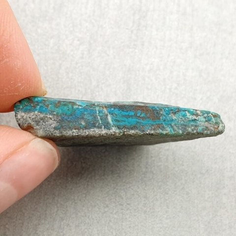 Chrysocolla with azurite cut raw 33x22 mm No 22 Chrysocolla with azurite cut raw 33x22 mm No 22