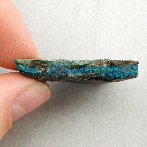 Chrysocolla with azurite cut raw 34x27 mm No 75 Chrysocolla with azurite cut raw 34x27 mm No 75