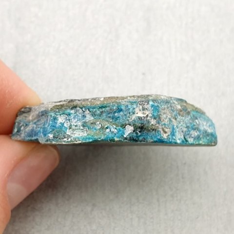 Chrysocolla with azurite cut raw 36x28 mm No 70 Chrysocolla with azurite cut raw 36x28 mm No 70