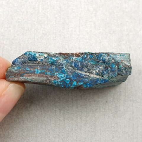 Chrysocolla with azurite cut raw 37x23 mm No 12 Chrysocolla with azurite cut raw 37x23 mm No 12