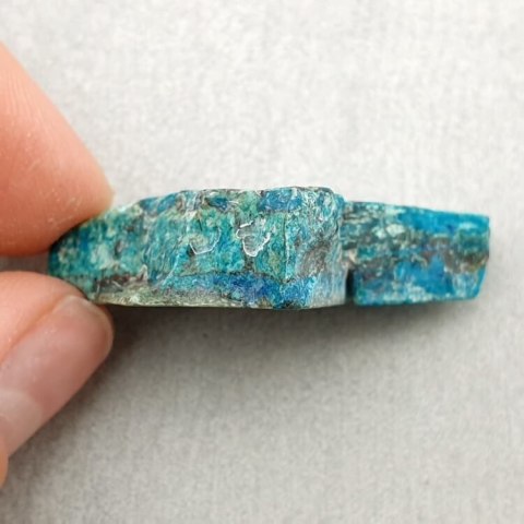 Chrysocolla with azurite cut raw 37x26 mm no 32 Chrysocolla with azurite cut raw 37x26 mm no 32