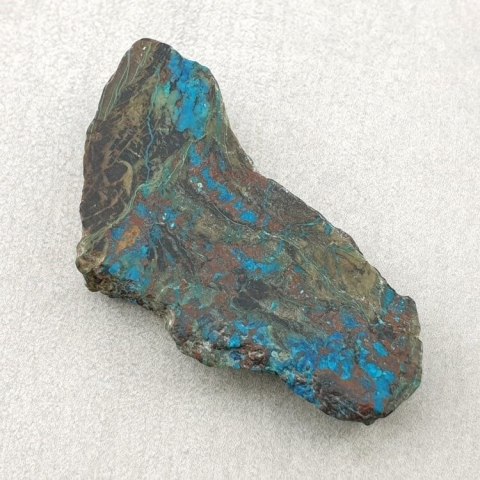 Chrysocolla with azurite cut raw 45x23 mm No 3 Chrysocolla with azurite cut raw 45x23 mm No 3