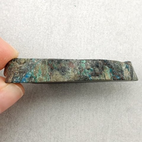 Chrysocolla with azurite cut raw 45x23 mm No 3 Chrysocolla with azurite cut raw 45x23 mm No 3