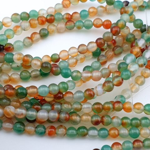 Agate peacock ball 4 mm string Agate peacock ball 4 mm string