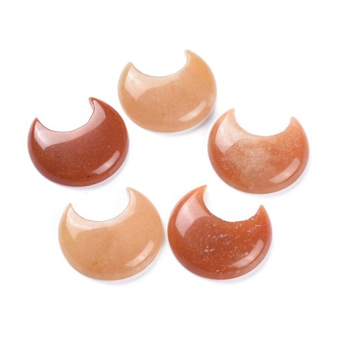 Aventurine orange cabochon moon 3.5x3.0 cm 1 pcs Aventurine orange cabochon moon 3.5x3.0 cm 1 pcs