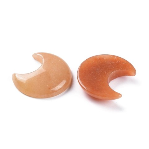Aventurine orange cabochon moon 3.5x3.0 cm 1 pcs Aventurine orange cabochon moon 3.5x3.0 cm 1 pcs