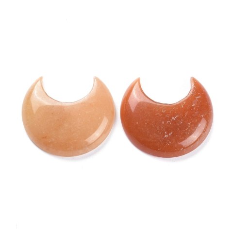 Aventurine orange cabochon moon 3.5x3.0 cm 1 pcs Aventurine orange cabochon moon 3.5x3.0 cm 1 pcs