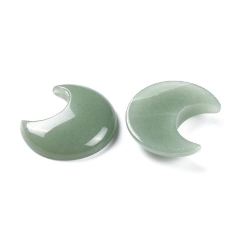 Aventurine green cabochon moon 3.5x3.0 cm 1 pcs Aventurine green cabochon moon 3.5x3.0 cm 1 pcs