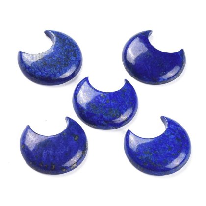 Lapis Lazuli cabochon moon 3.5x3.2 cm 1 pcs
