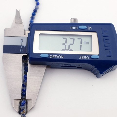 Lapis lazuli kula fasetowana 3 mm sznur Lapis lazuli kula fasetowana 3 mm sznur