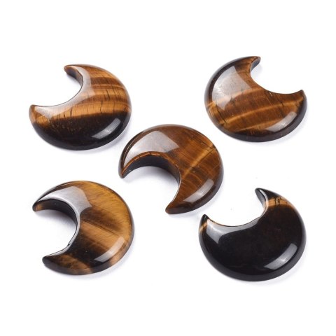Tiger's eye cabochon moon 3.5x3.0 cm 1 pcs Tiger's eye cabochon moon 3.5x3.0 cm 1 pcs