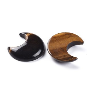 Tiger's eye cabochon moon 3.5x3.0 cm 1 pcs