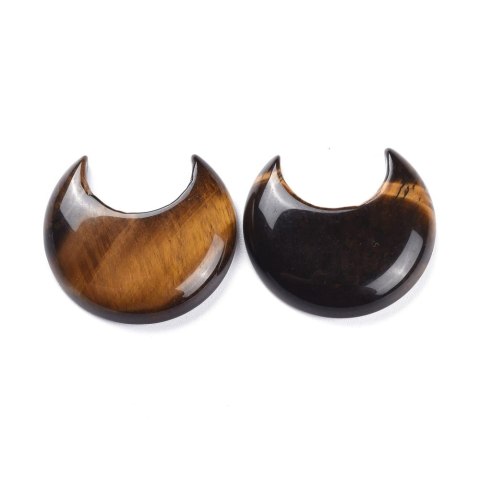 Tiger's eye cabochon moon 3.5x3.0 cm 1 pcs Tiger's eye cabochon moon 3.5x3.0 cm 1 pcs