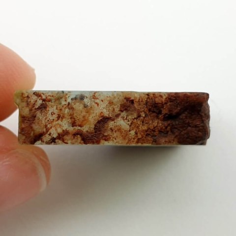 Chryzopraz cięty surowy 25x23 mm nr 6 Chryzopraz cięty surowy 25x23 mm nr 6
